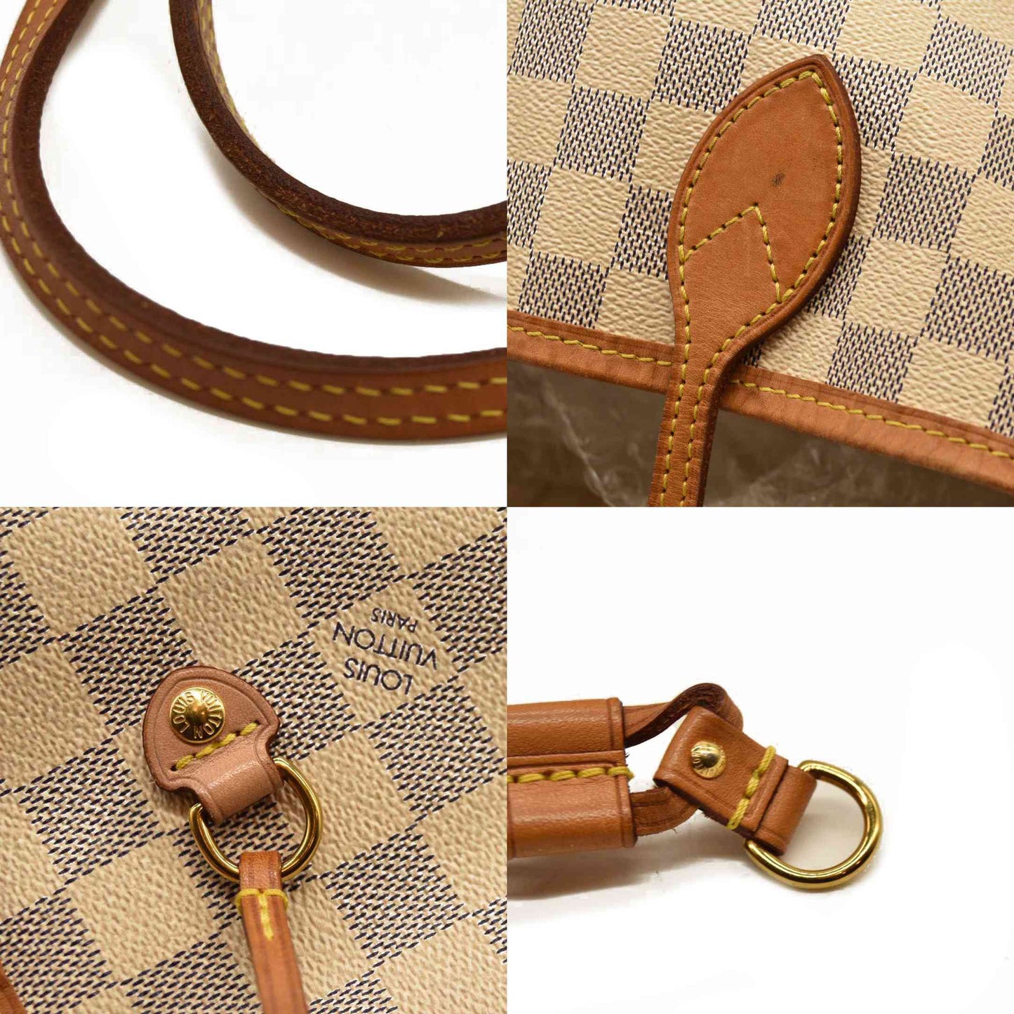 Louis Vuitton Damier Azur Neverfull MM with Pouch AR2149