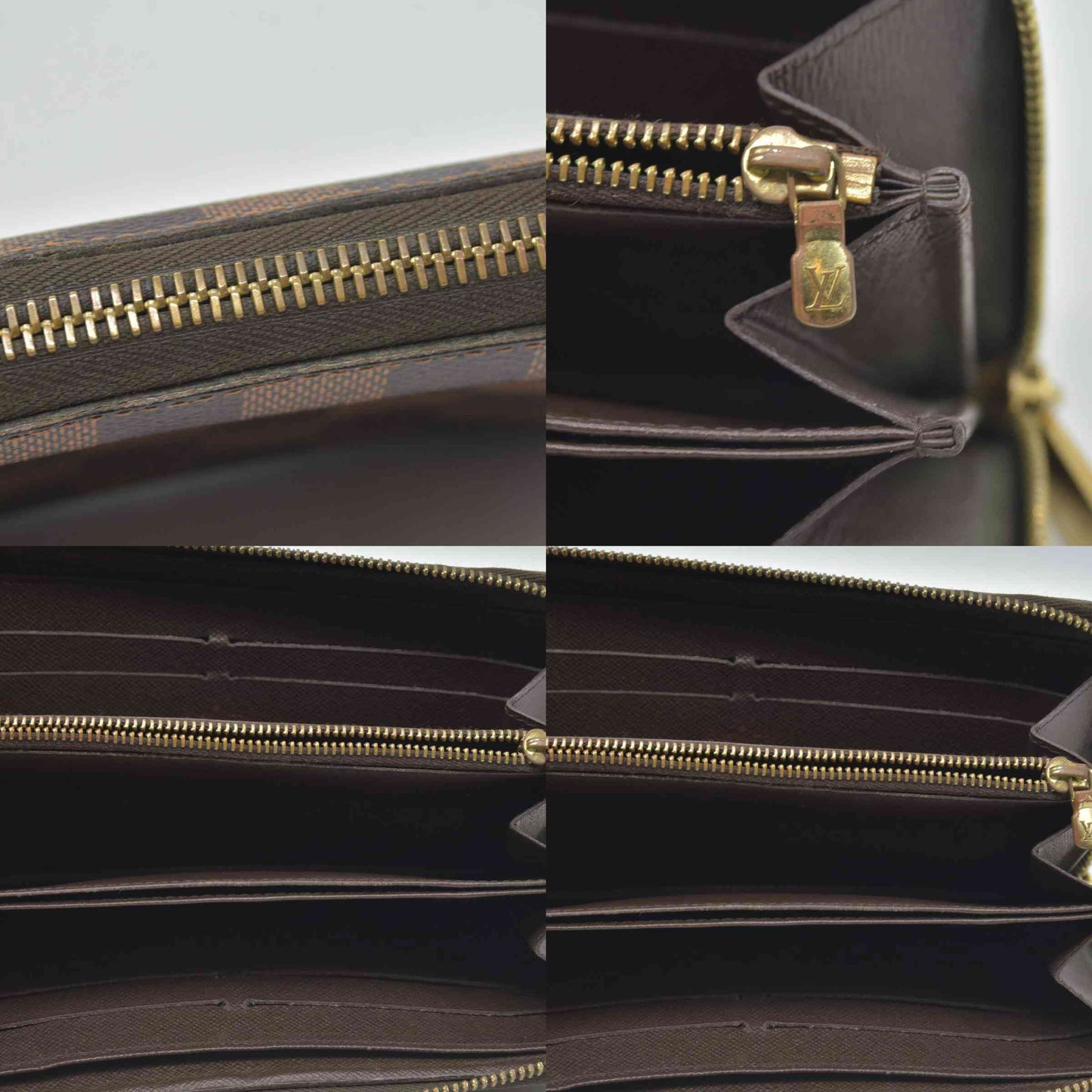 $915 Louis Vuitton Damier Ebene Zippy Wallet CONSIGNMENT