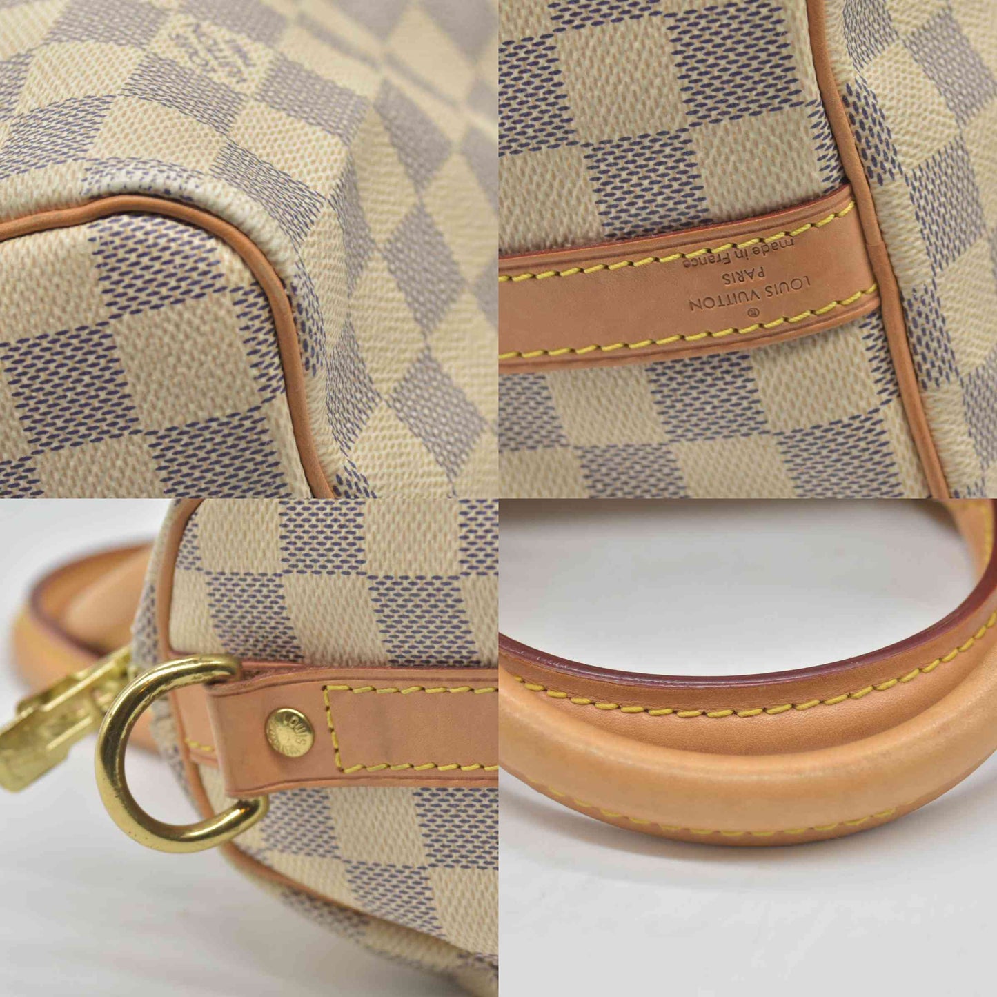$1940 Louis Vuitton  Damier Azur Speedy Bandouliere 25 DU3165