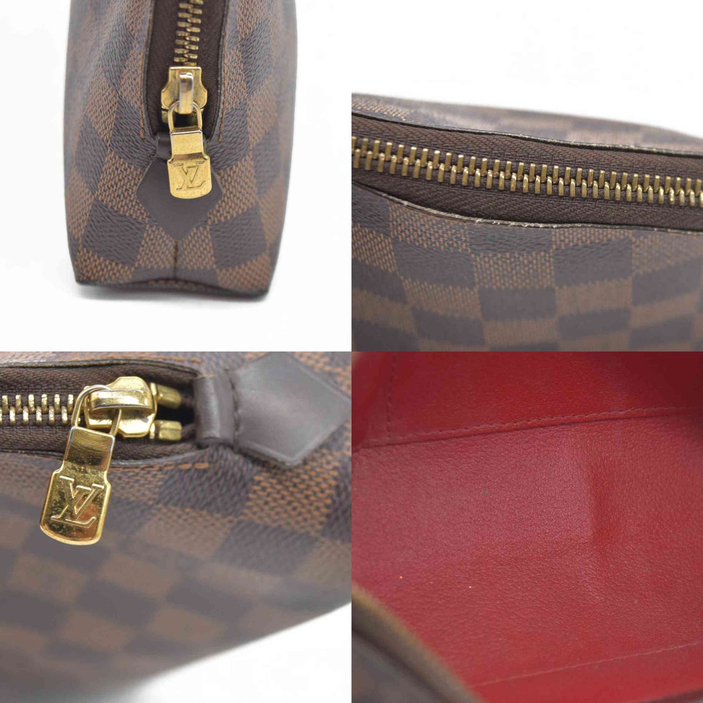 $770 Louis Vuitton  Damier Ebene Cosmetic Pouch