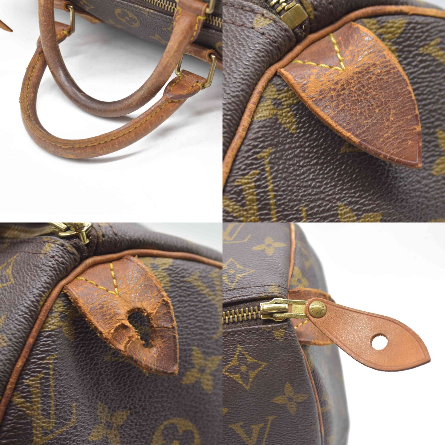 $1660 Louis Vuitton Monogram Speedy 30 2000 SP0010