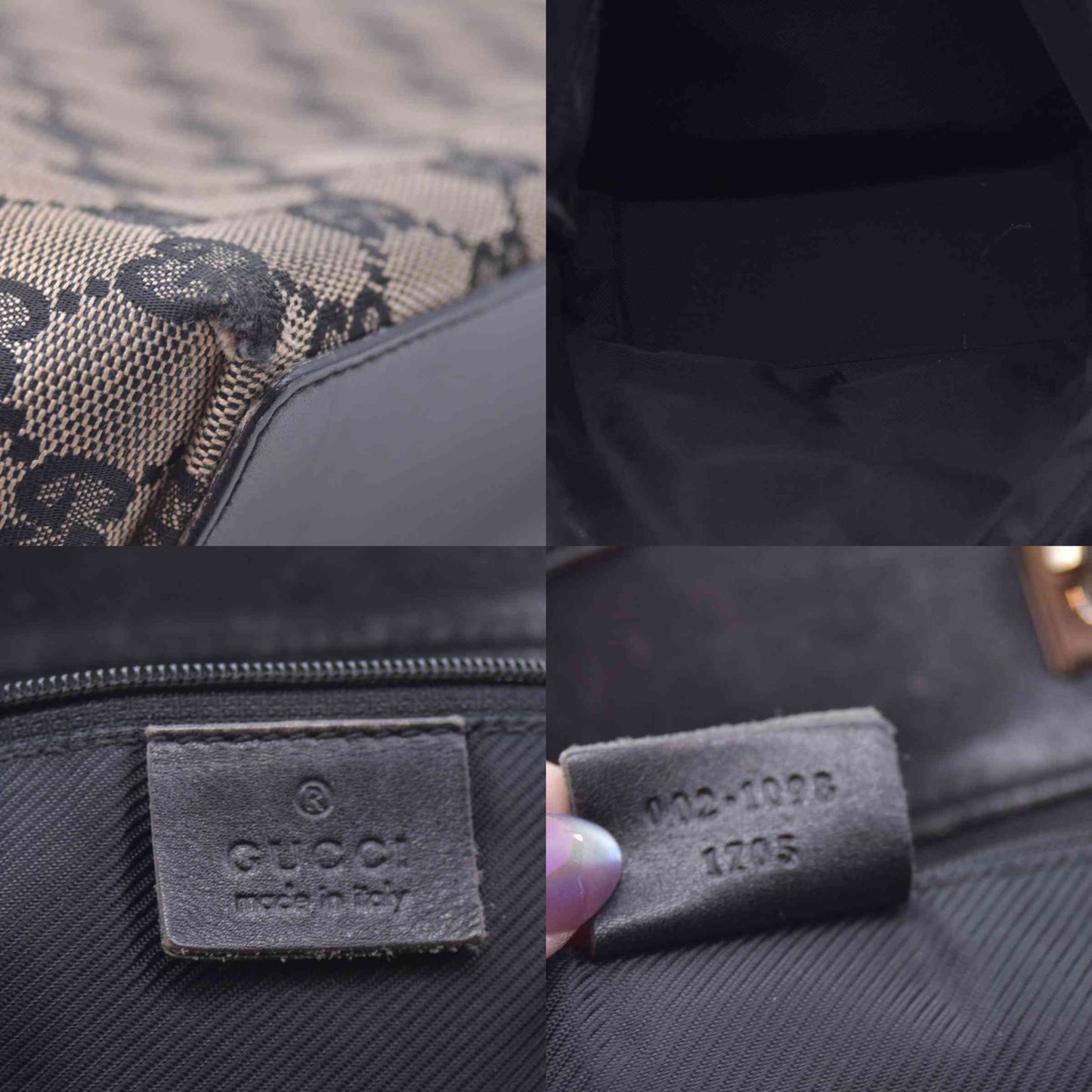 $875 Gucci GG Canvas GG Canvas Tote Bag