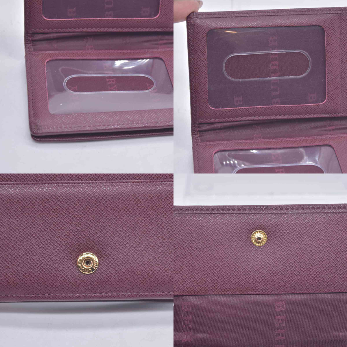 $290 Burberry House Check Card Case Holder CONSIGNMENT