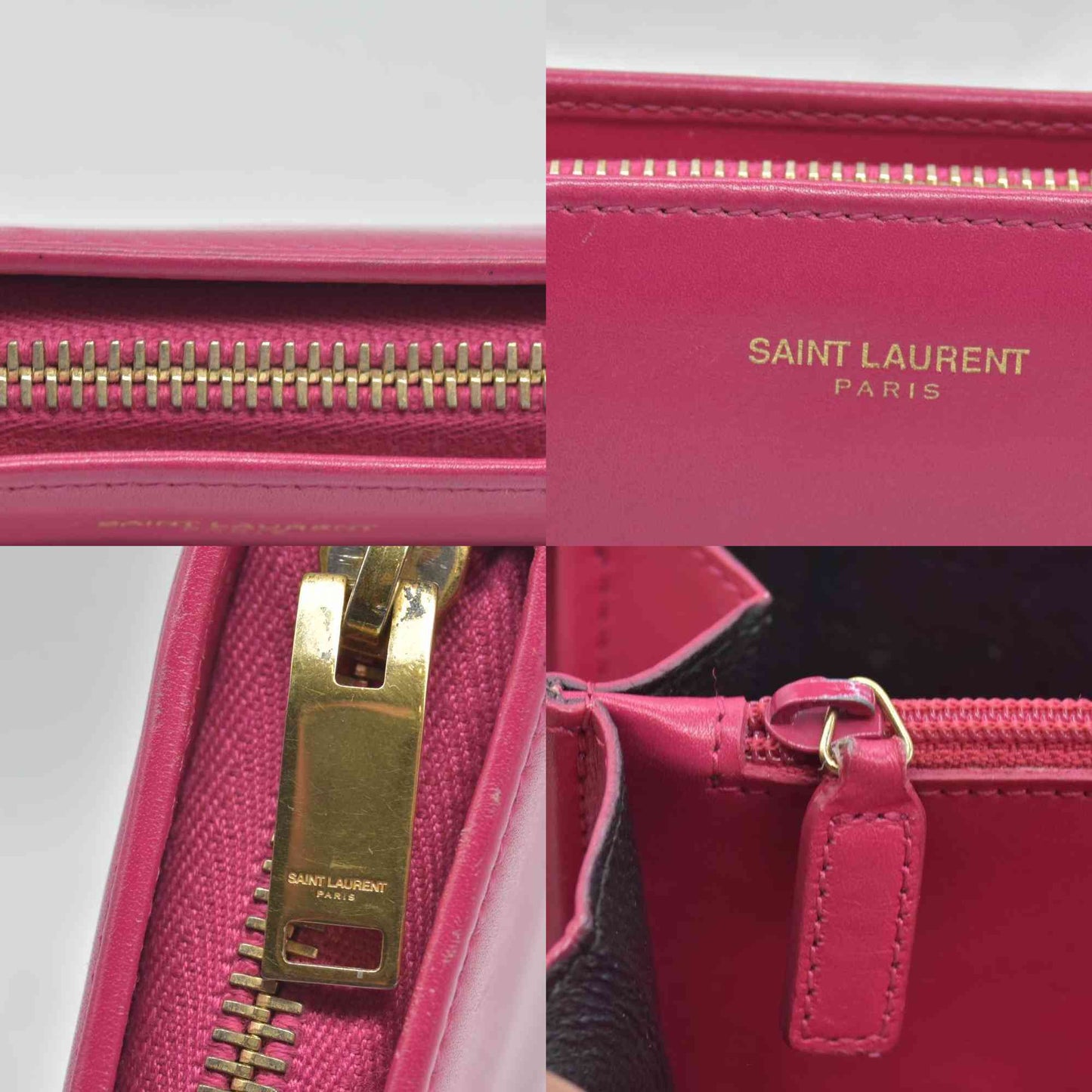 $950 Saint Laurent Pink Organizer Wallet CONSIGNMENT