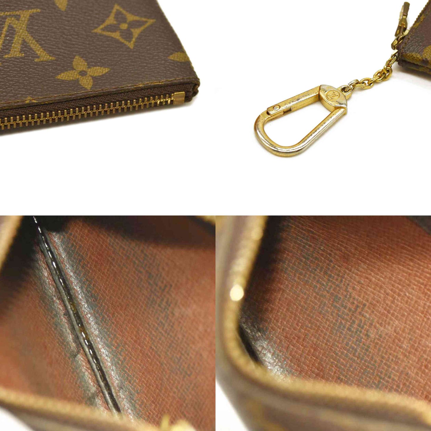 Louis Vuitton  Monogram Key Pouch 8903ET