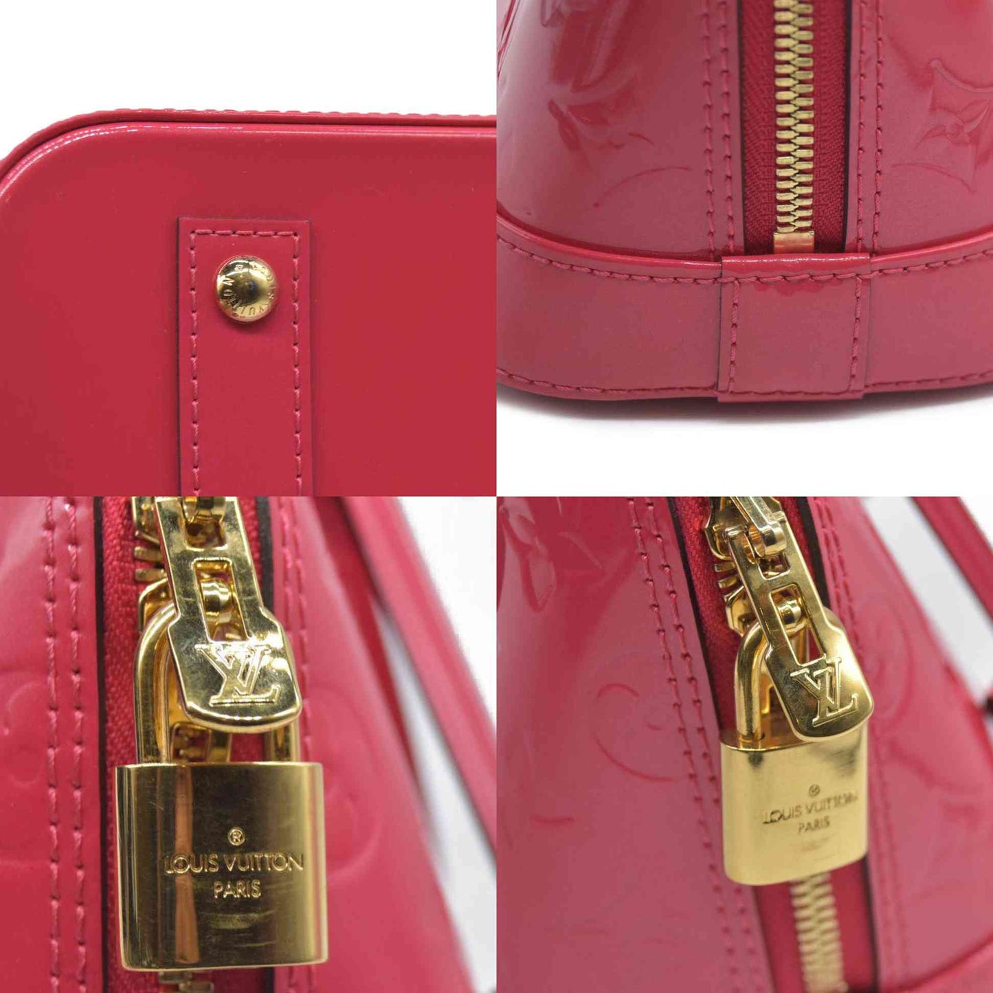 $2800 Louis Vuitton  Vernis Alma BB Hot Pink
