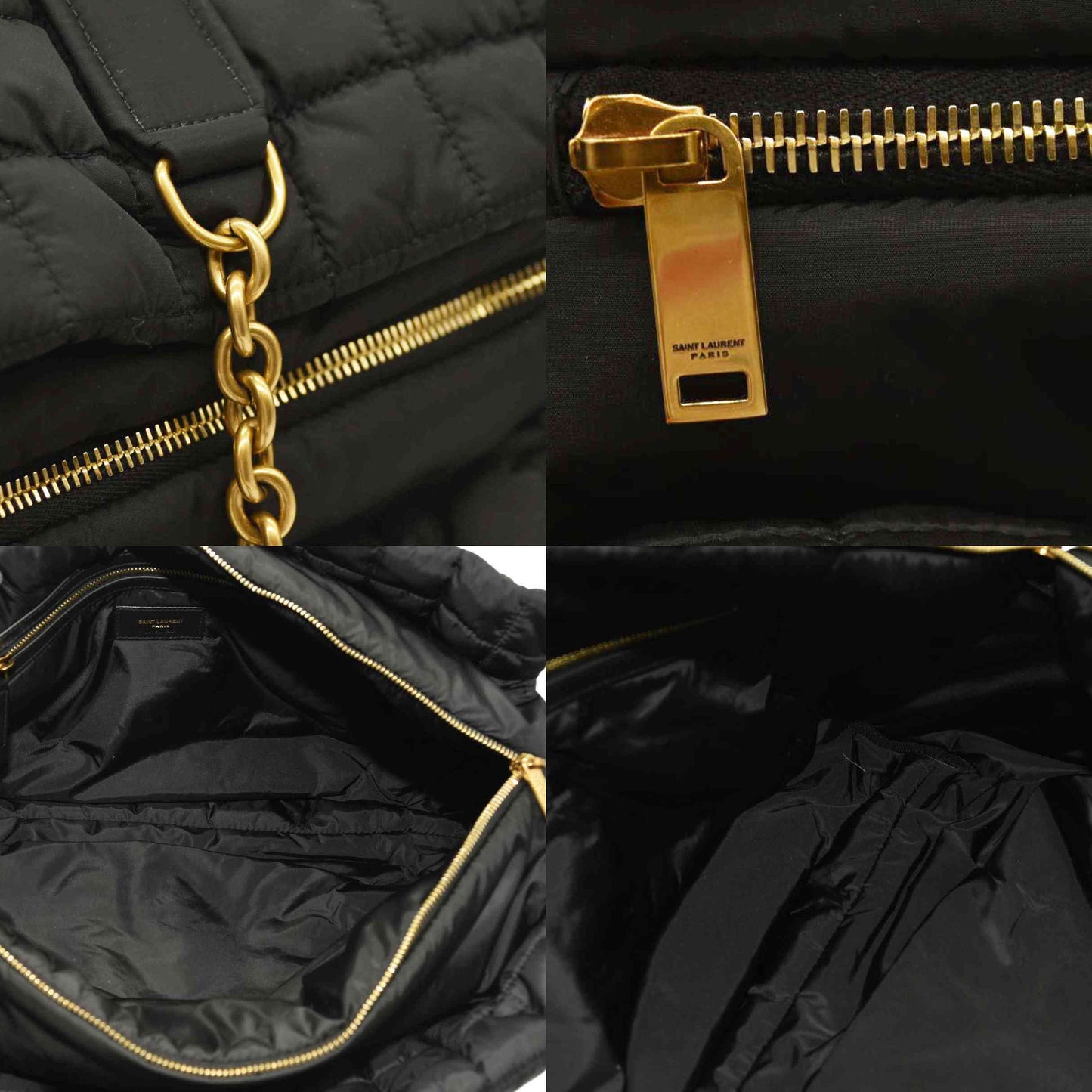 Saint Laurent Gloria Travel YSL Duffel Bag in Quilted Nylon