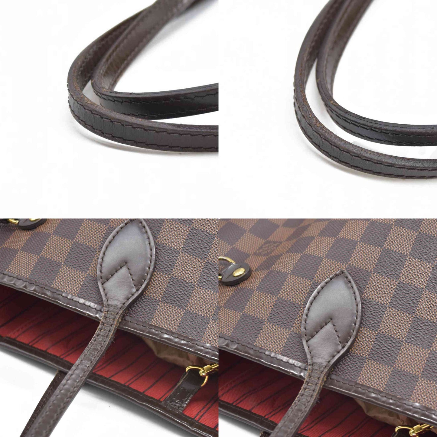 $2170 Louis Vuitton Damier Ebene Neverfull