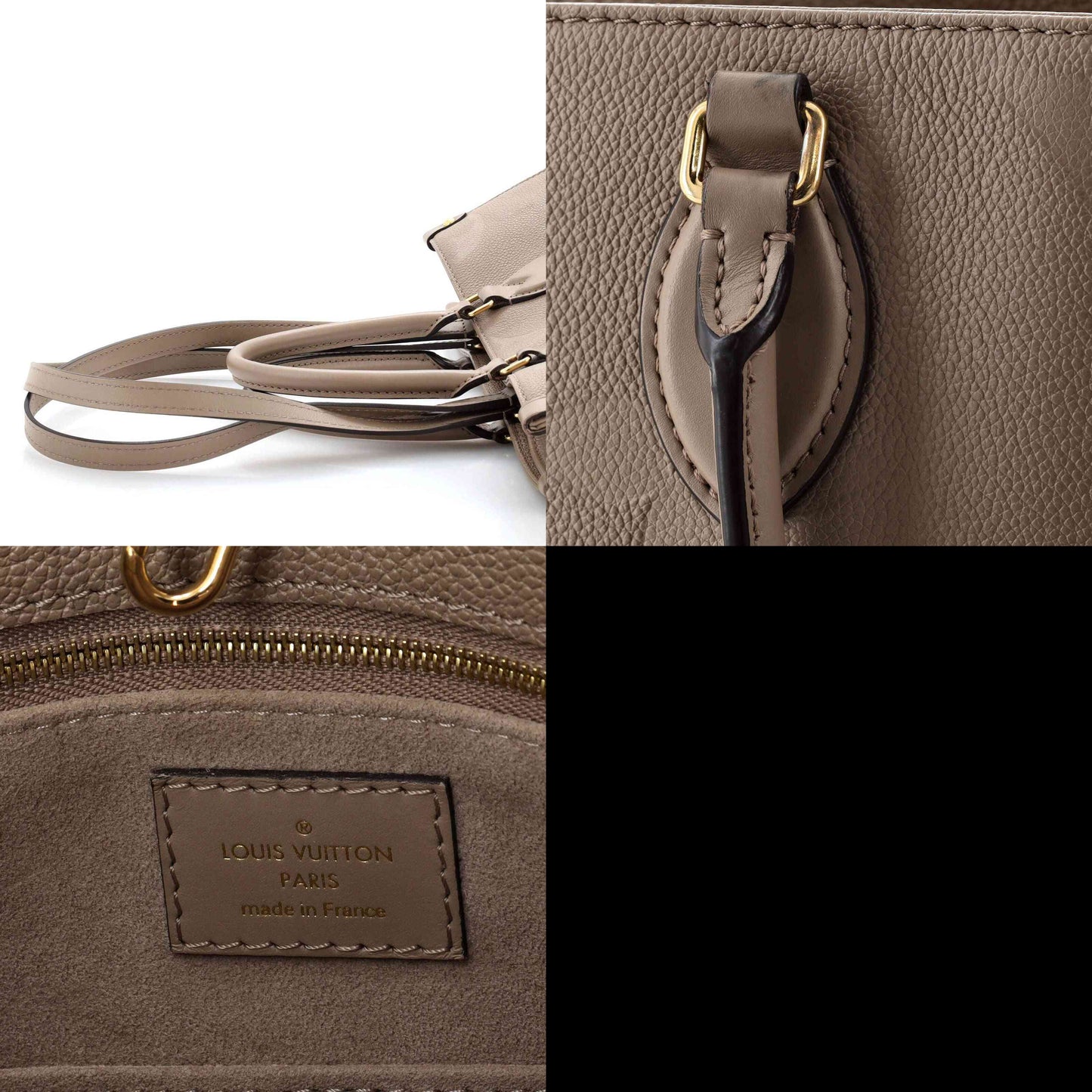 LOUIS VUITTON Empreinte Monogram Giant Onthego MM Tourterelle