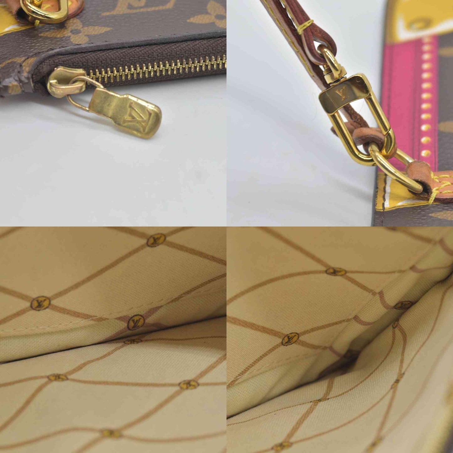 $600 Louis Vuitton  Monogram Summer Trunks Neo Neverfull MM GM Pochette GI2128