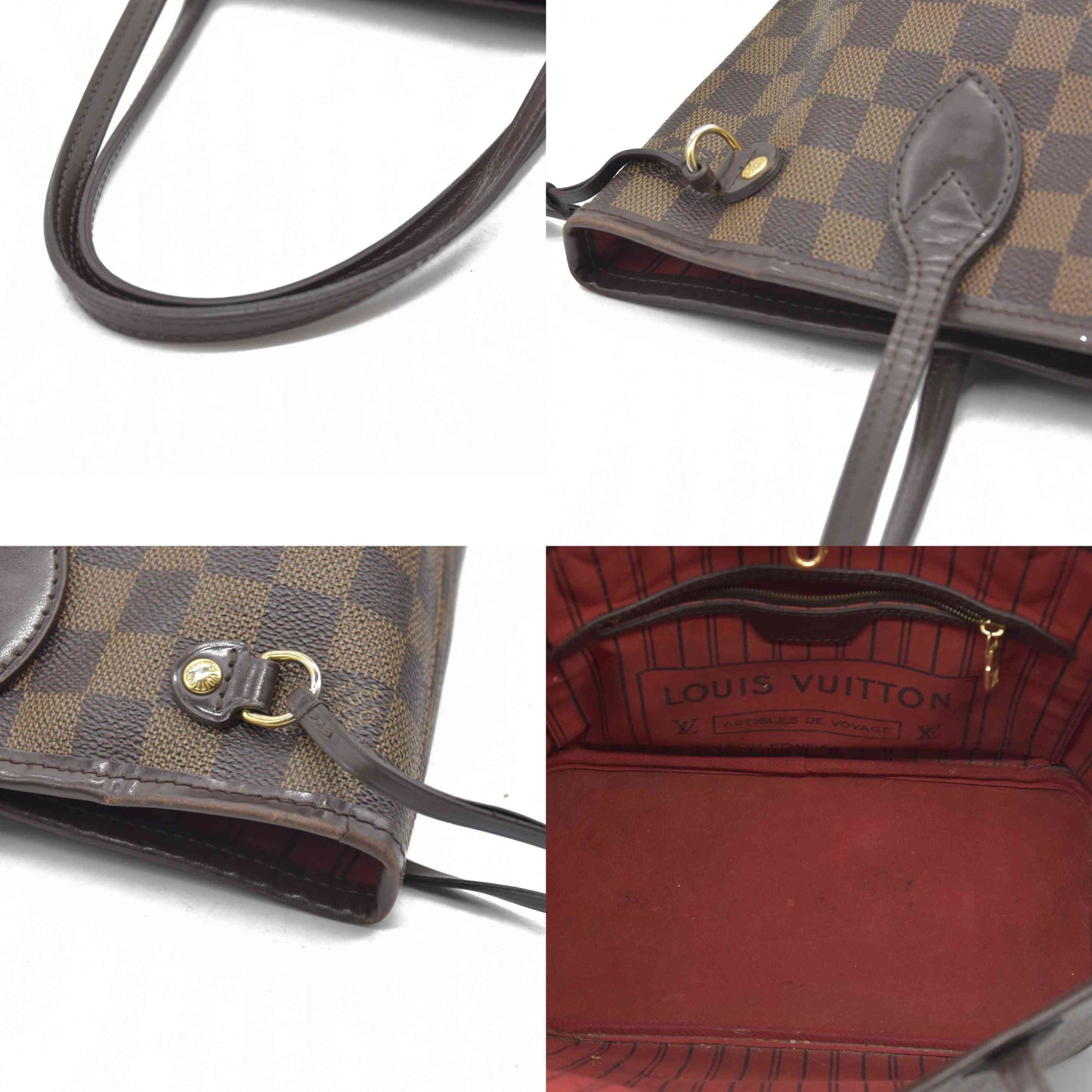 $2100 Louis Vuitton Damier Ebene Neverfull PM