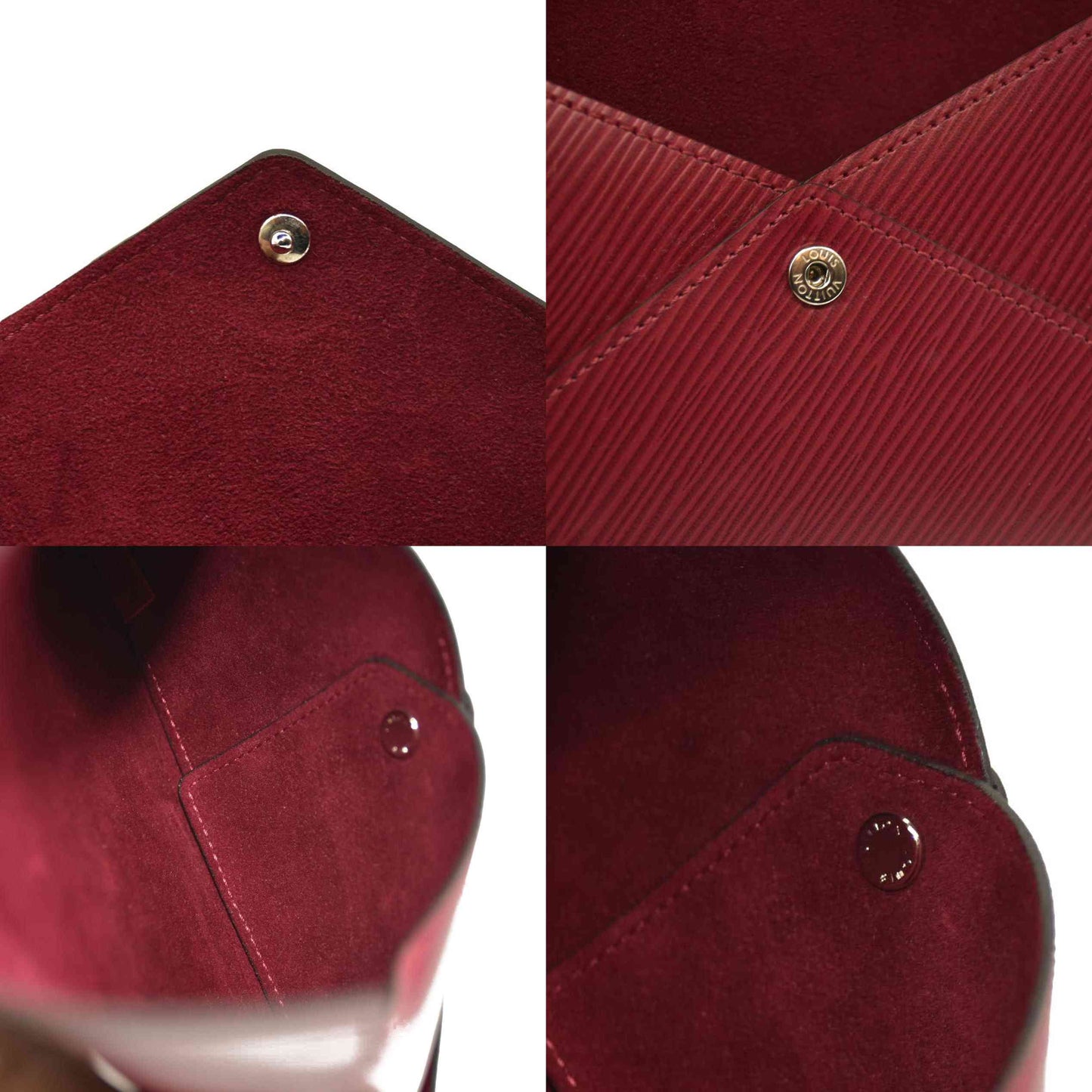 AUCTION $1050 Louis Vuitton  Epi Medium Kirigami Pochette Insert Fuchsia