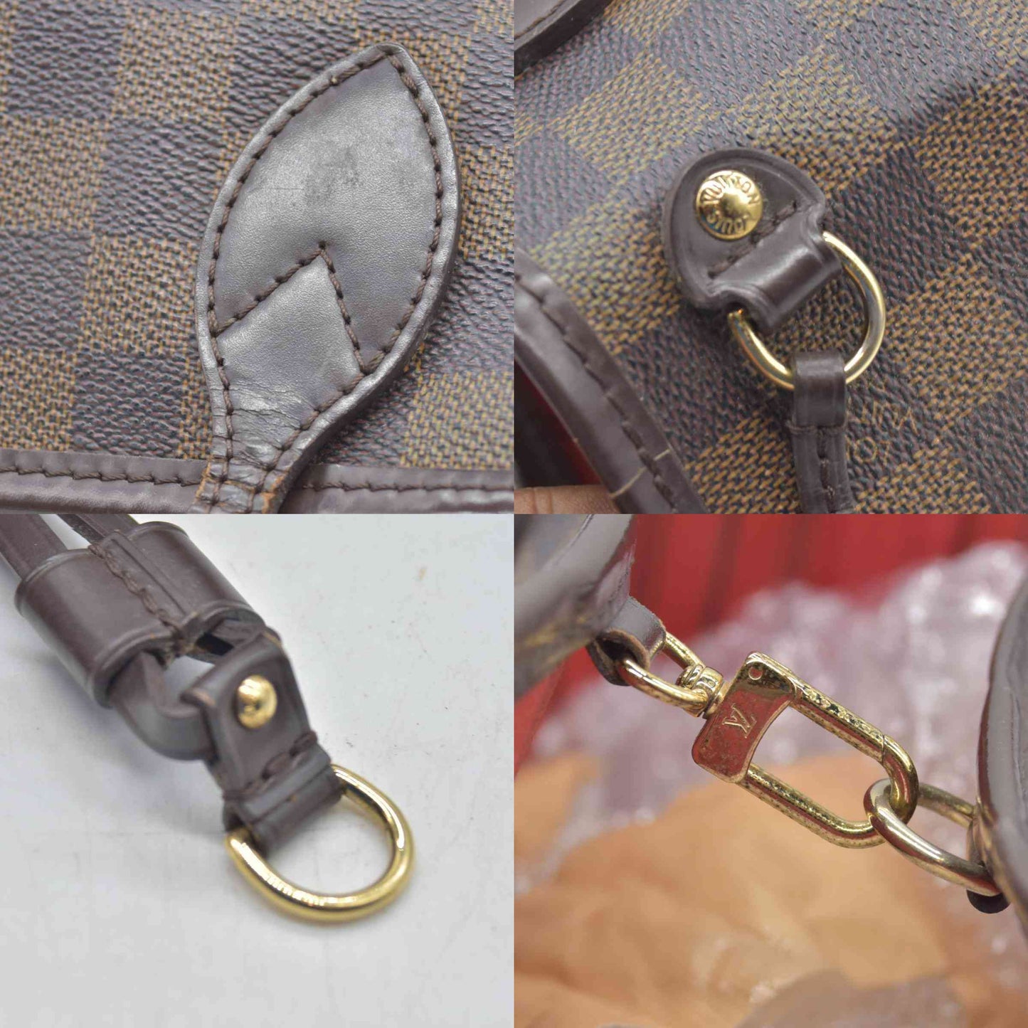 $2060 2010 Louis Vuitton Damier Ebene Neverfull PM VI3160