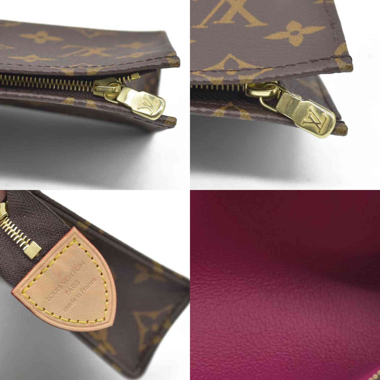 $1620 Louis Vuitton  Monogram Toiletry Pouch 15 Fuchsia