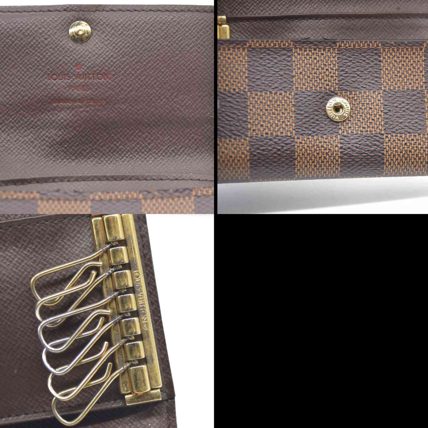 Louis Vuitton Damier Multicles 6 Ring Key Case Brown CT4134