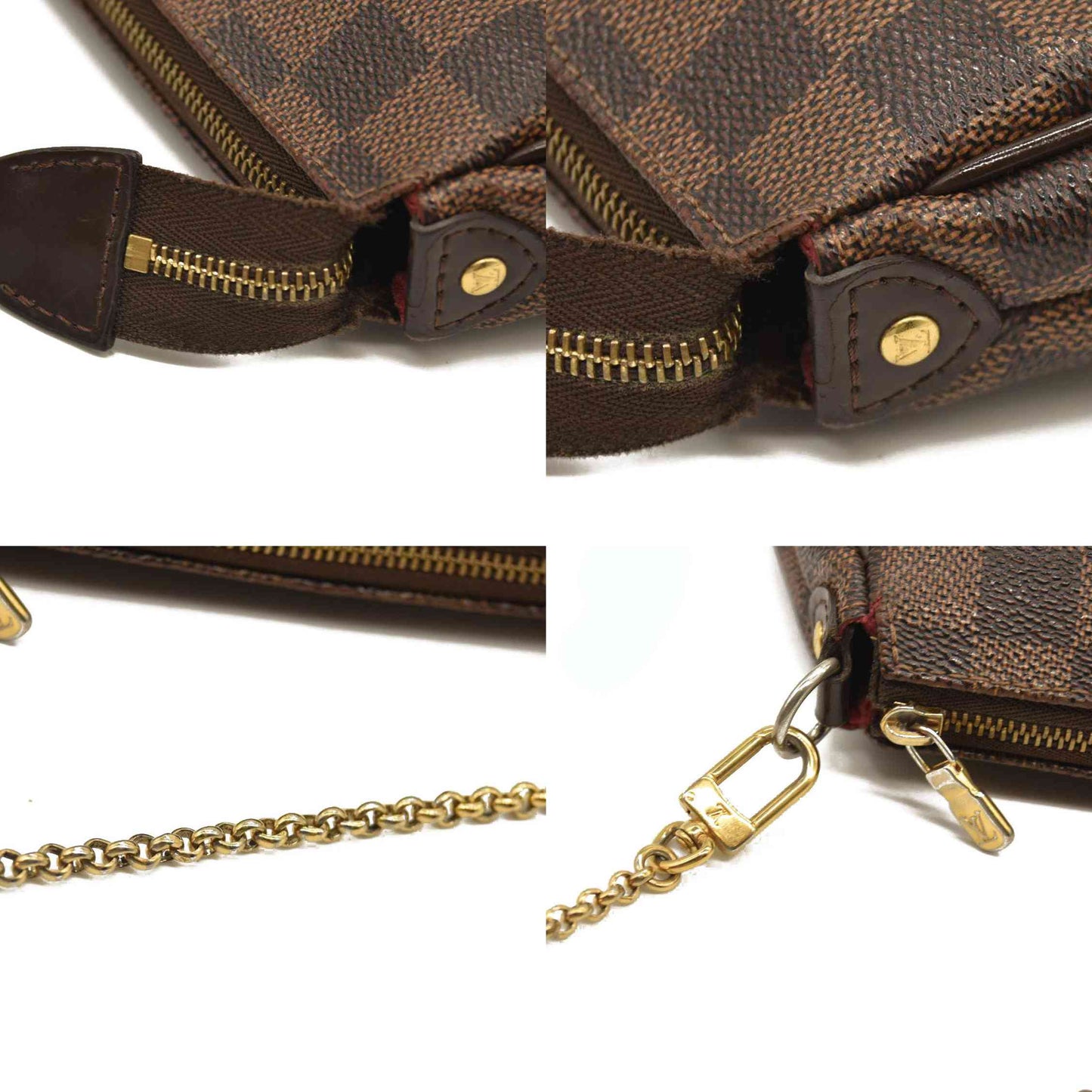 Louis Vuitton  Damier Ebene Eva Clutch