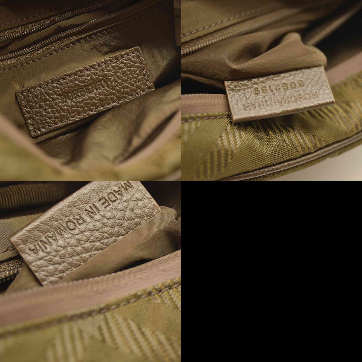 $1350 Burberry Check Jacquard Pocket Crossbody Bag Computer Bag