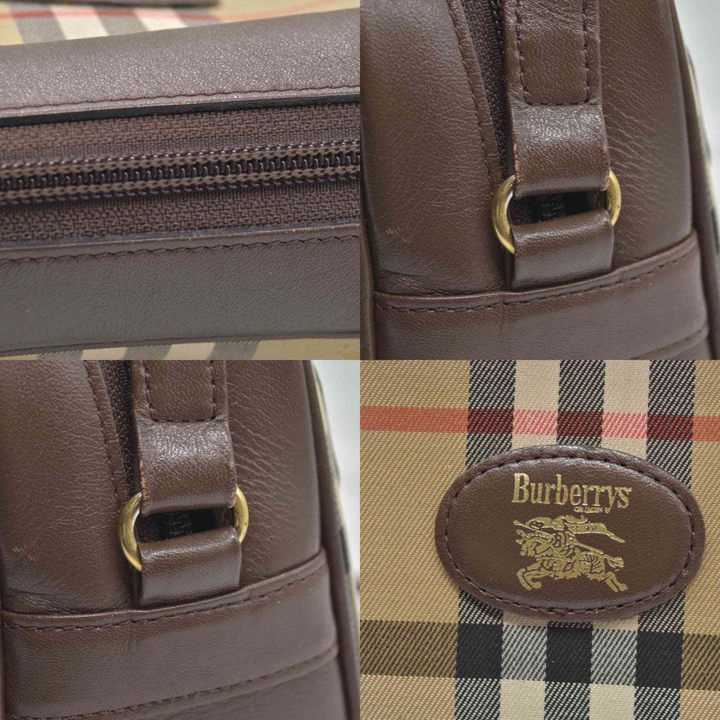 $1350 Burberry's  Haymarket Check Camera Bag  Shoulder Bag CONSIGNMENT