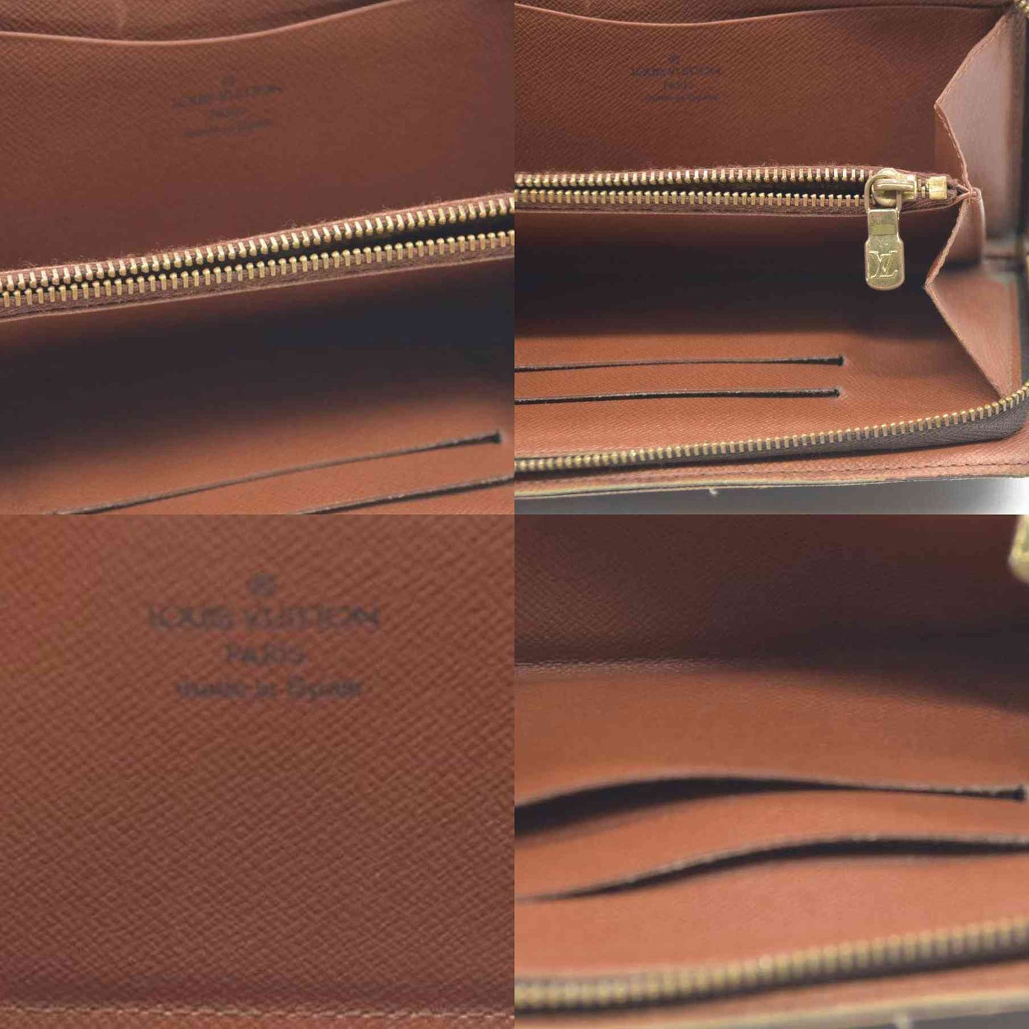 LOUIS VUITTON Monogram Porte Monnaie Zip Around Long Wallet CA1918