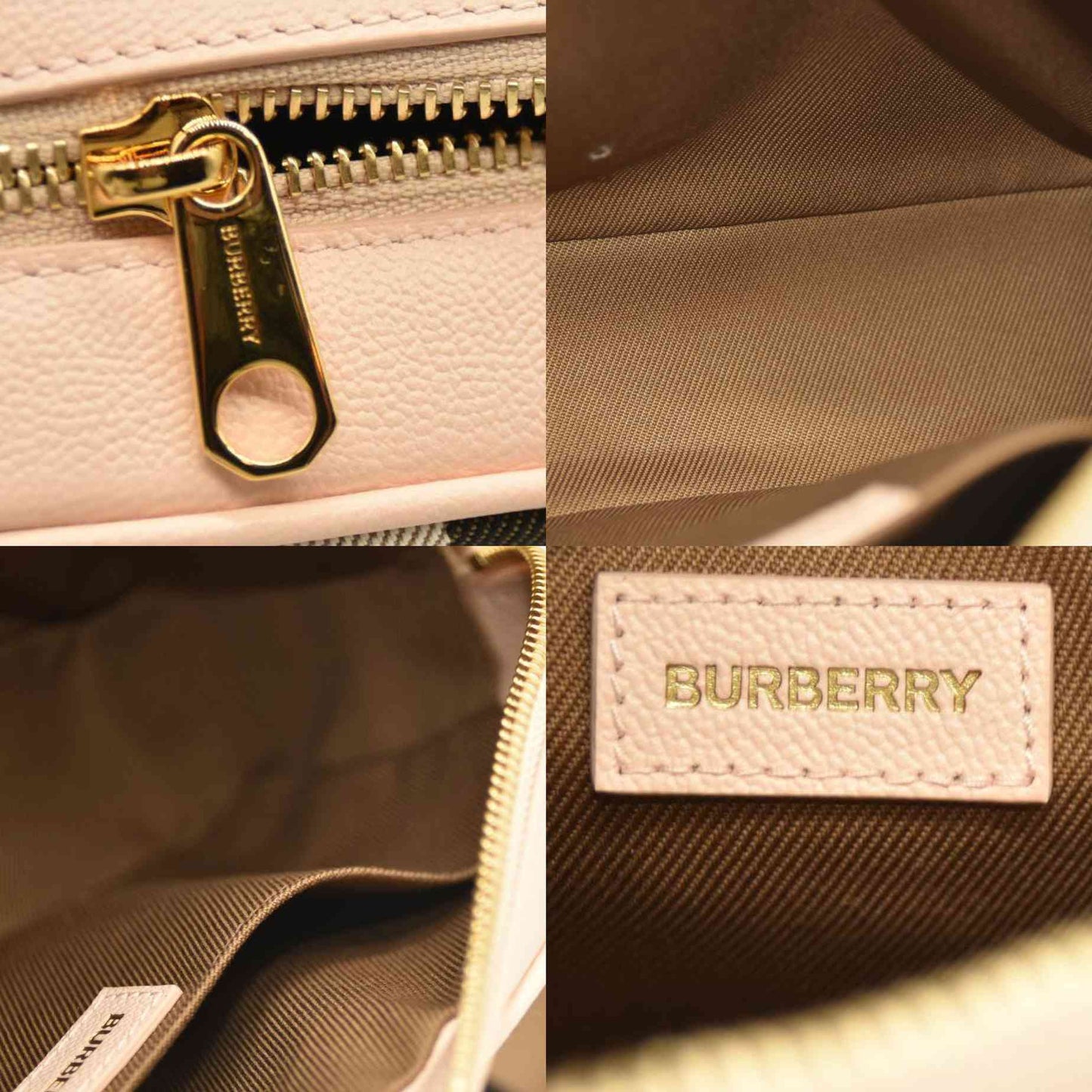 Burberry Calfskin Vintage Check Small Camera Bag Archive Pink