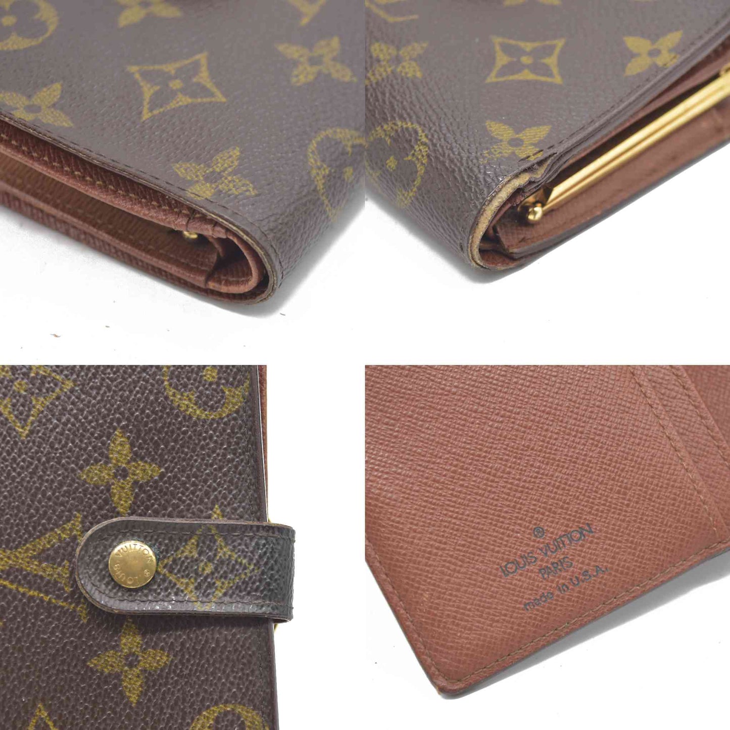 AUCTION $750 Louis Vuitton  Monogram French Purse Wallet SD0061