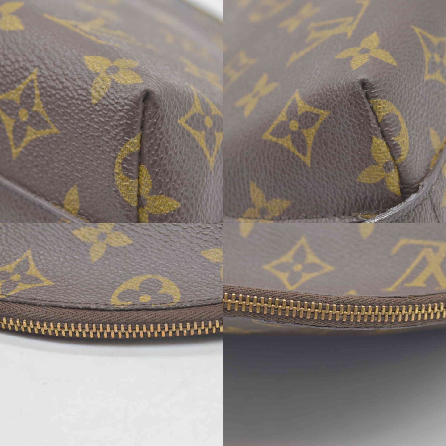 $1040 Louis Vuitton Monogram Trousse Demi Ronde cosmetic pouch CONSIGNMENT