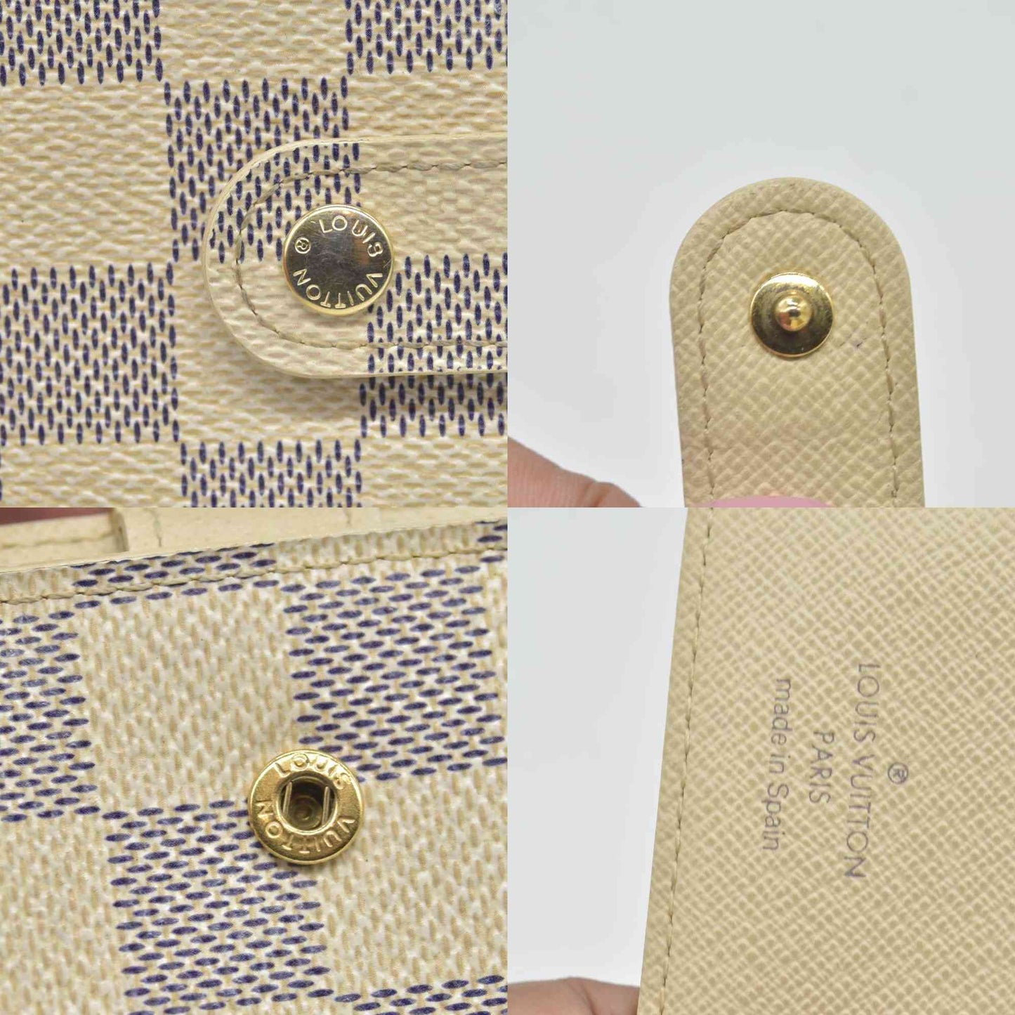 $505 2006 Louis Vuitton Damier Azur Small Ring Agenda Cover CONSIGNMENT CA1006