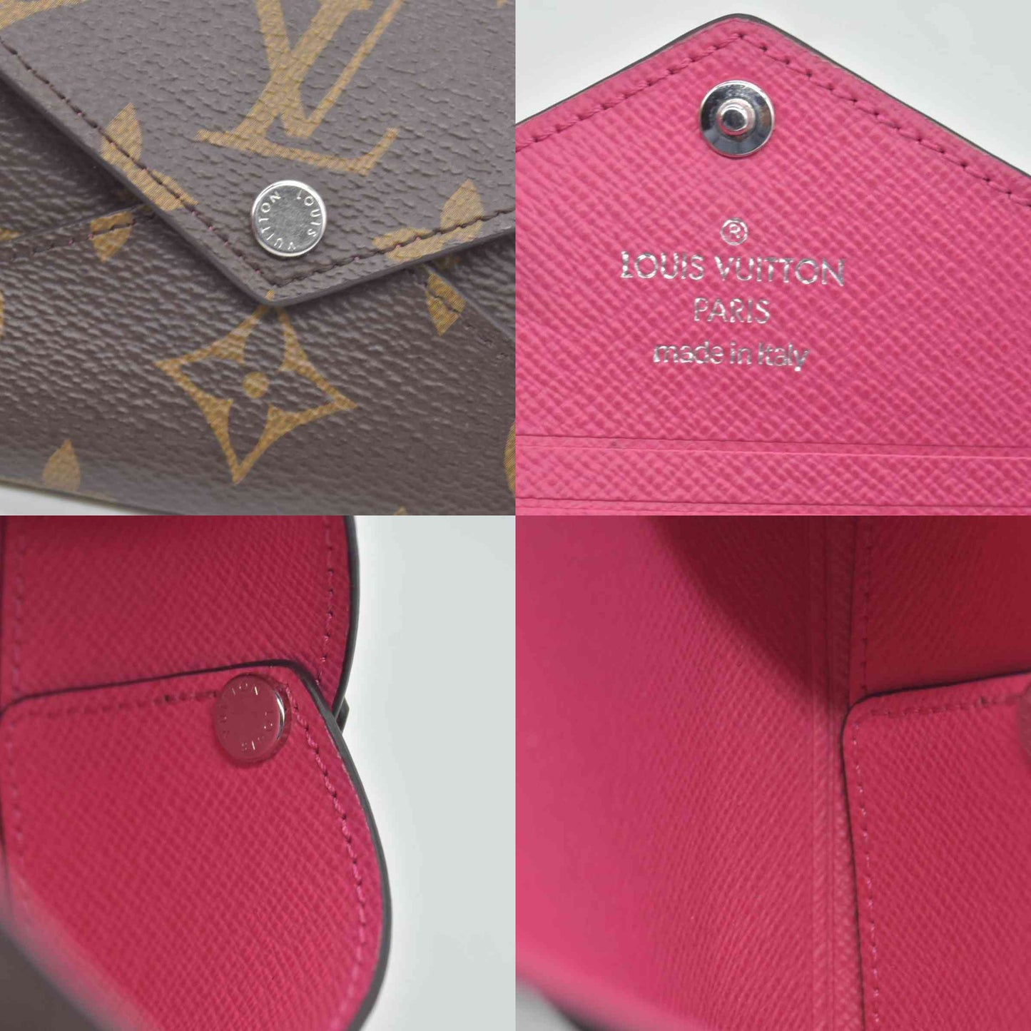 Louis Vuitton Monogram LV Colormania Kirigami Card Holder Pondichery Pink