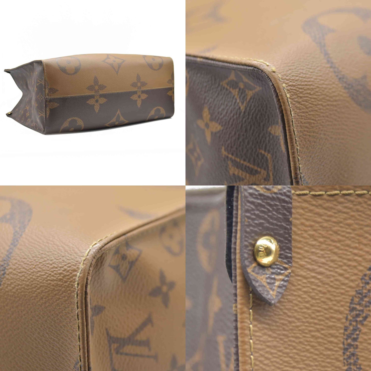 $3450 Louis Vuitton Monogram Reverse Giant OnTheGo GM