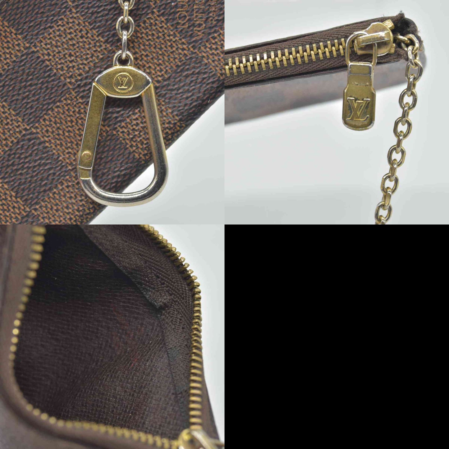 $345 Louis Vuitton Damier Ebene Key Pouch