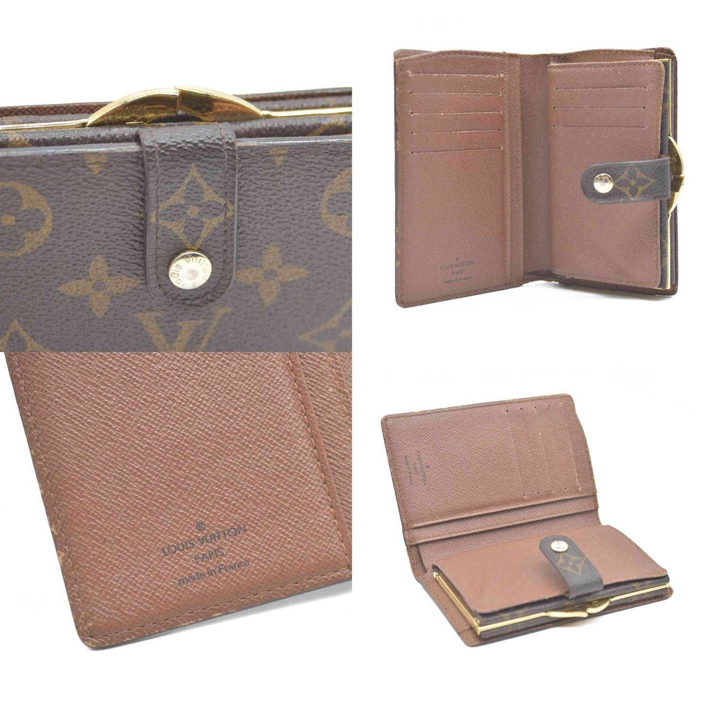AUCTION $750  Louis Vuitton  Monogram French Purse Wallet TH4078