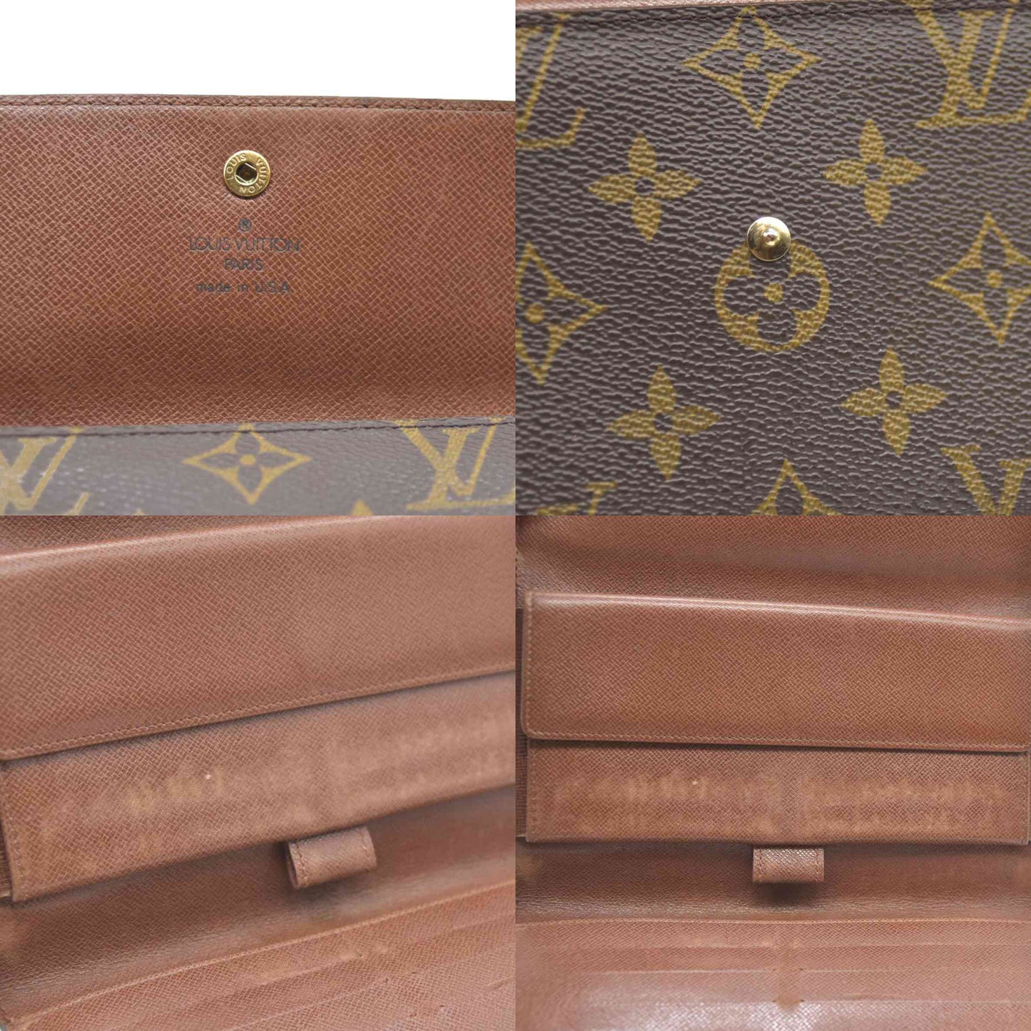 Louis Vuitton Monogram Porte Tresor International Trifold Long Wallet SD0957