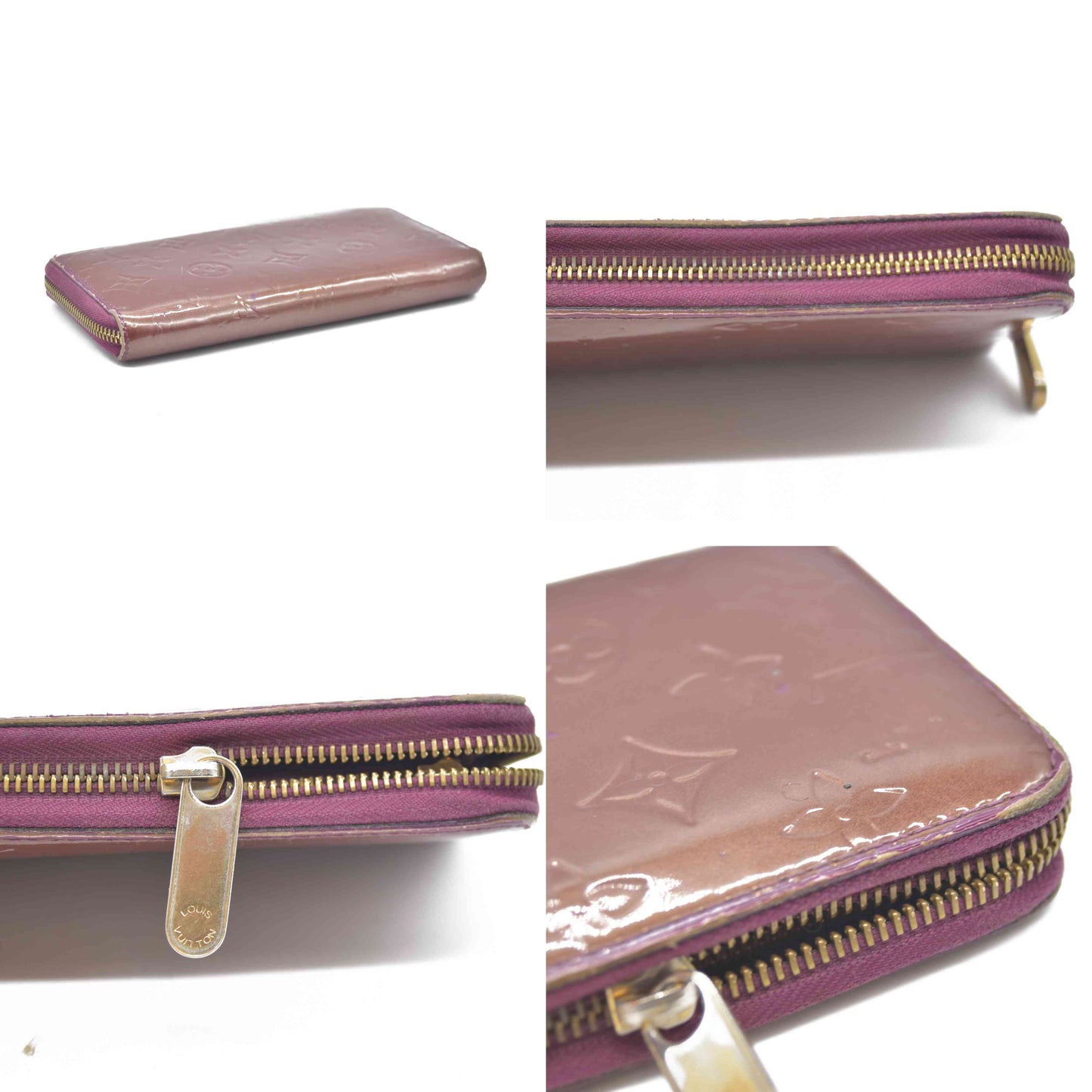 LOUIS VUITTON Monogram Vernis Zippy round zipper Long Wallet CA0098