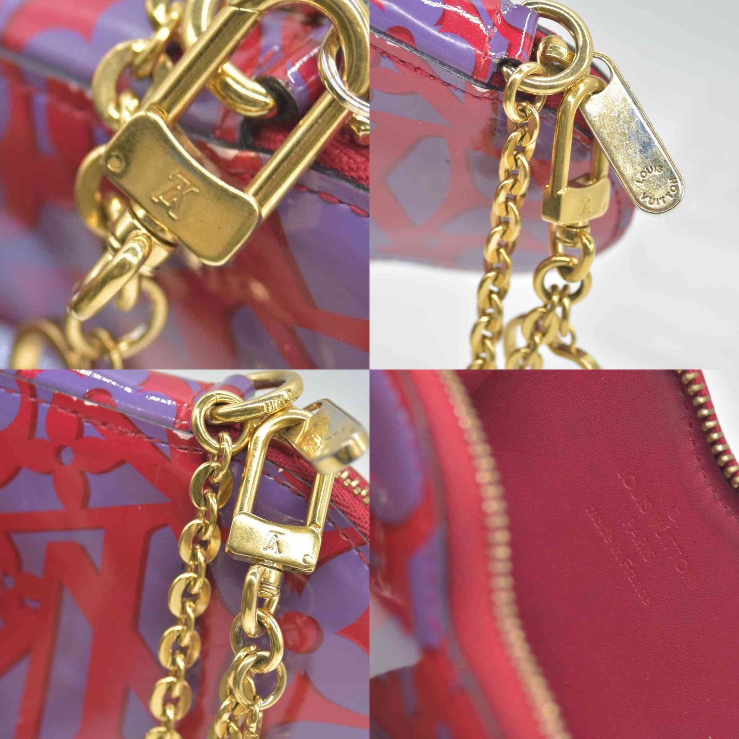 $575 Louis Vuitton Rose Indian Sweet Monogram Vernis Heart Coin Purse CONSIGNMENT