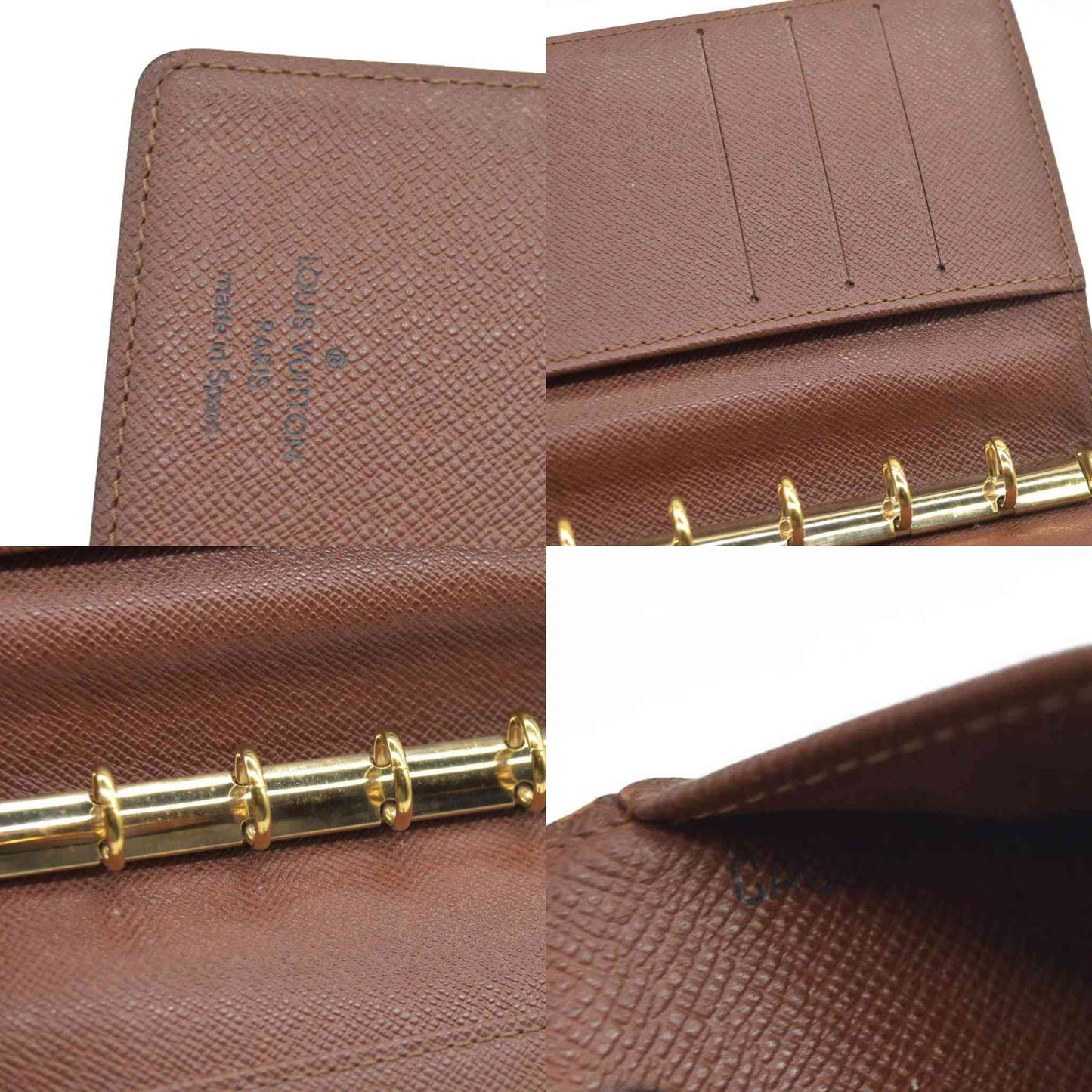 AUCTION $505 Louis Vuitton  Monogram Small Ring Agenda Cover