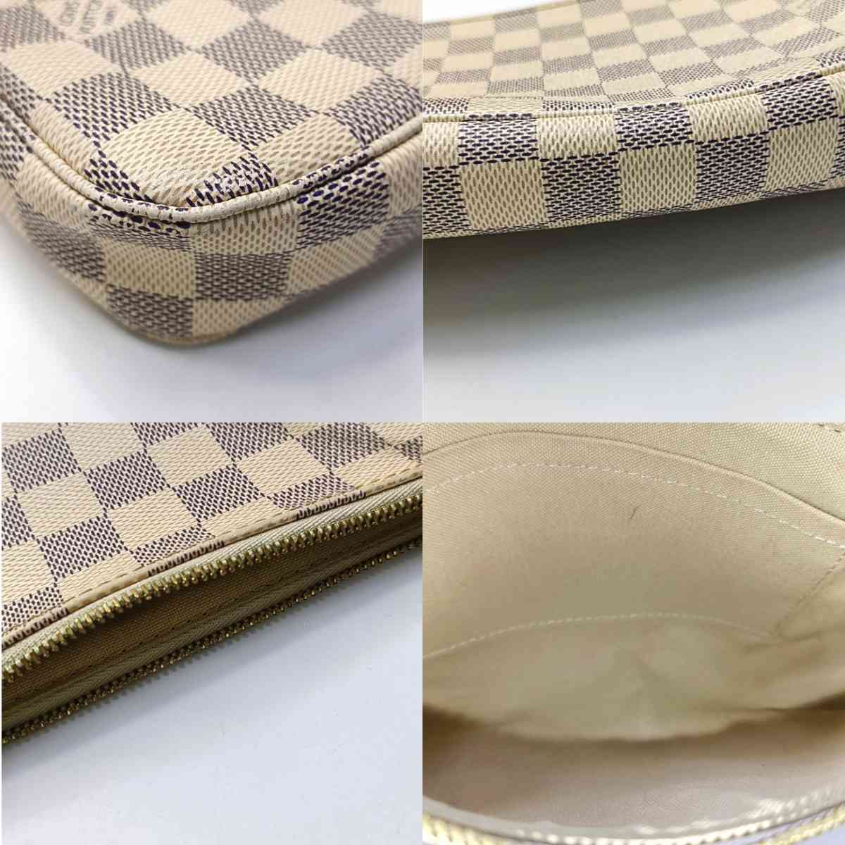 $1650 Louis Vuitton  Damier Azur Pochette Accessories NM MB5230