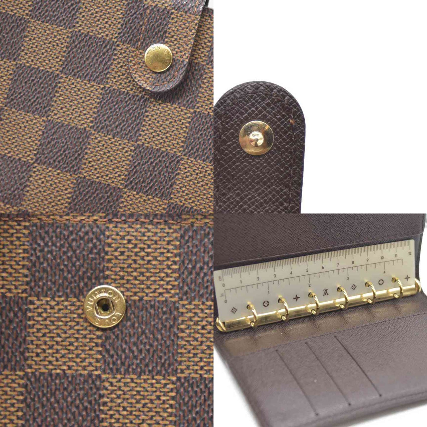 Louis Vuitton Damier Agenda PM Notebook Cover Brown CA1002