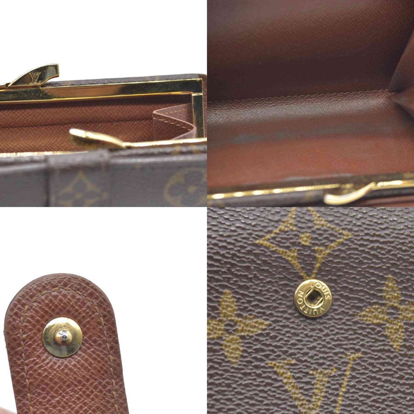 AUCTION $750  Louis Vuitton  Monogram French Purse Wallet CA0042