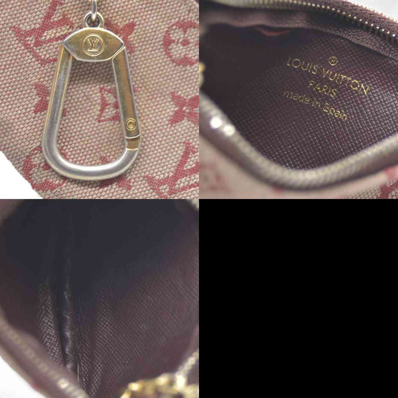 Louis Vuitton  Mini Monogram Key Pouch Cherry