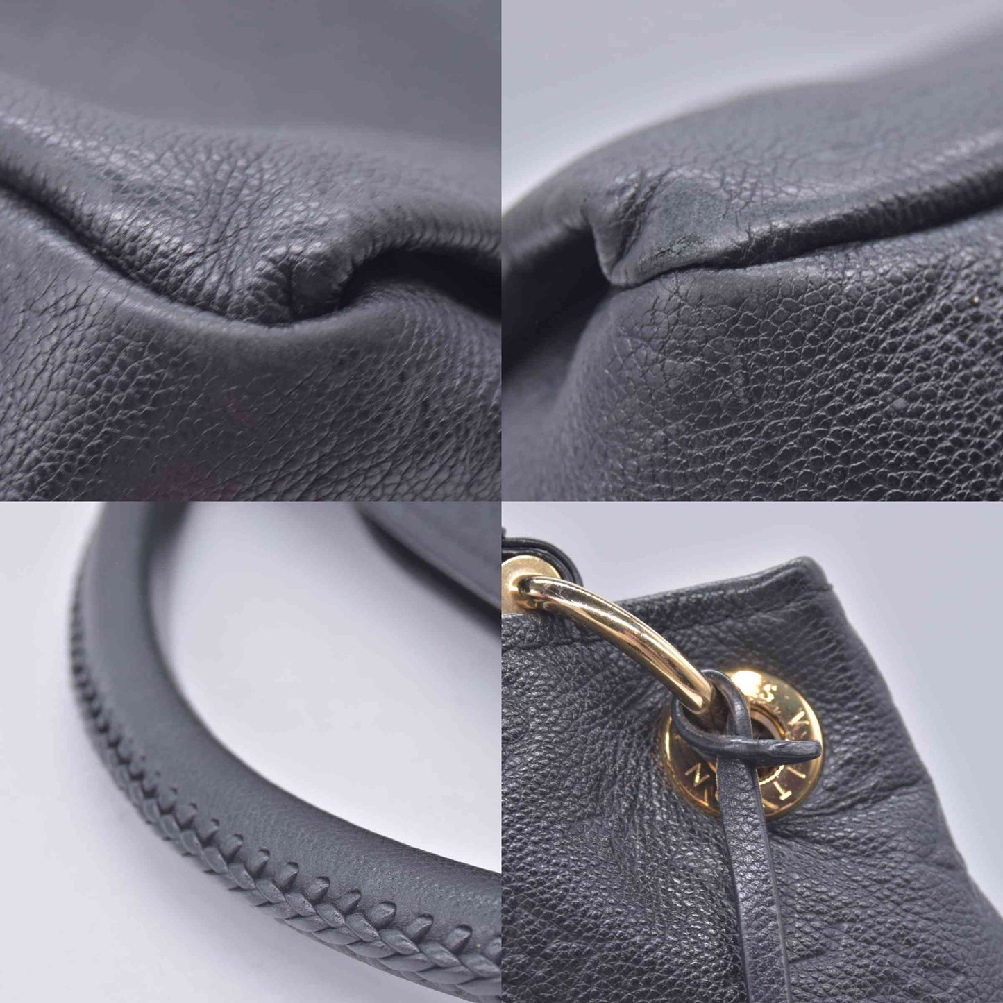 $3800 2016 Louis Vuitton Empreinte Artsy MM Black CA4196
