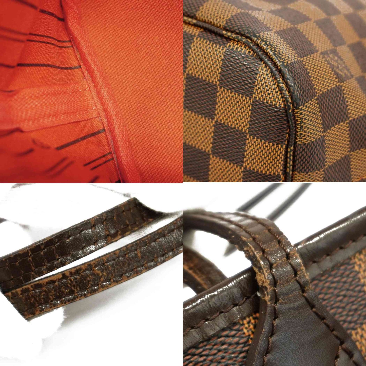 LOUIS VUITTON Damier Ebene Neverfull MM CA4141