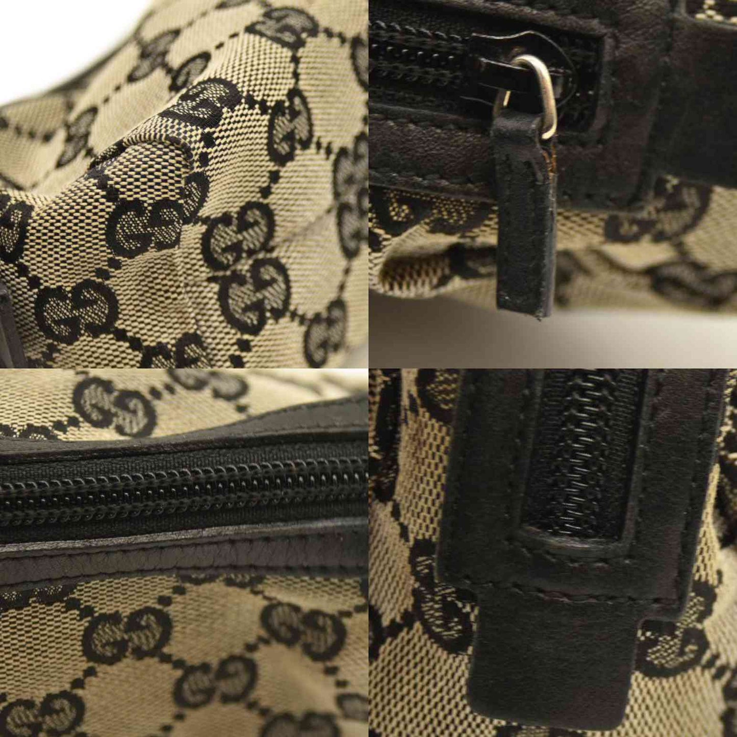 GUCCI GG Cosmetic Pouch Dark Brown