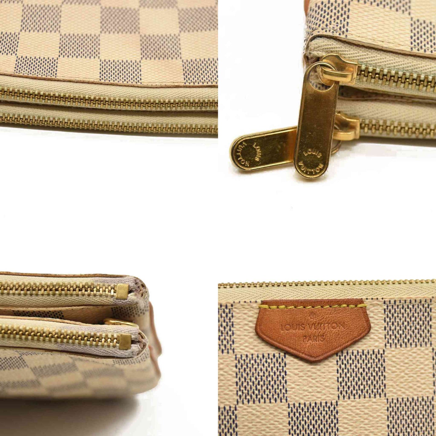 Louis Vuitton  Damier Azur Double Zip Pochette