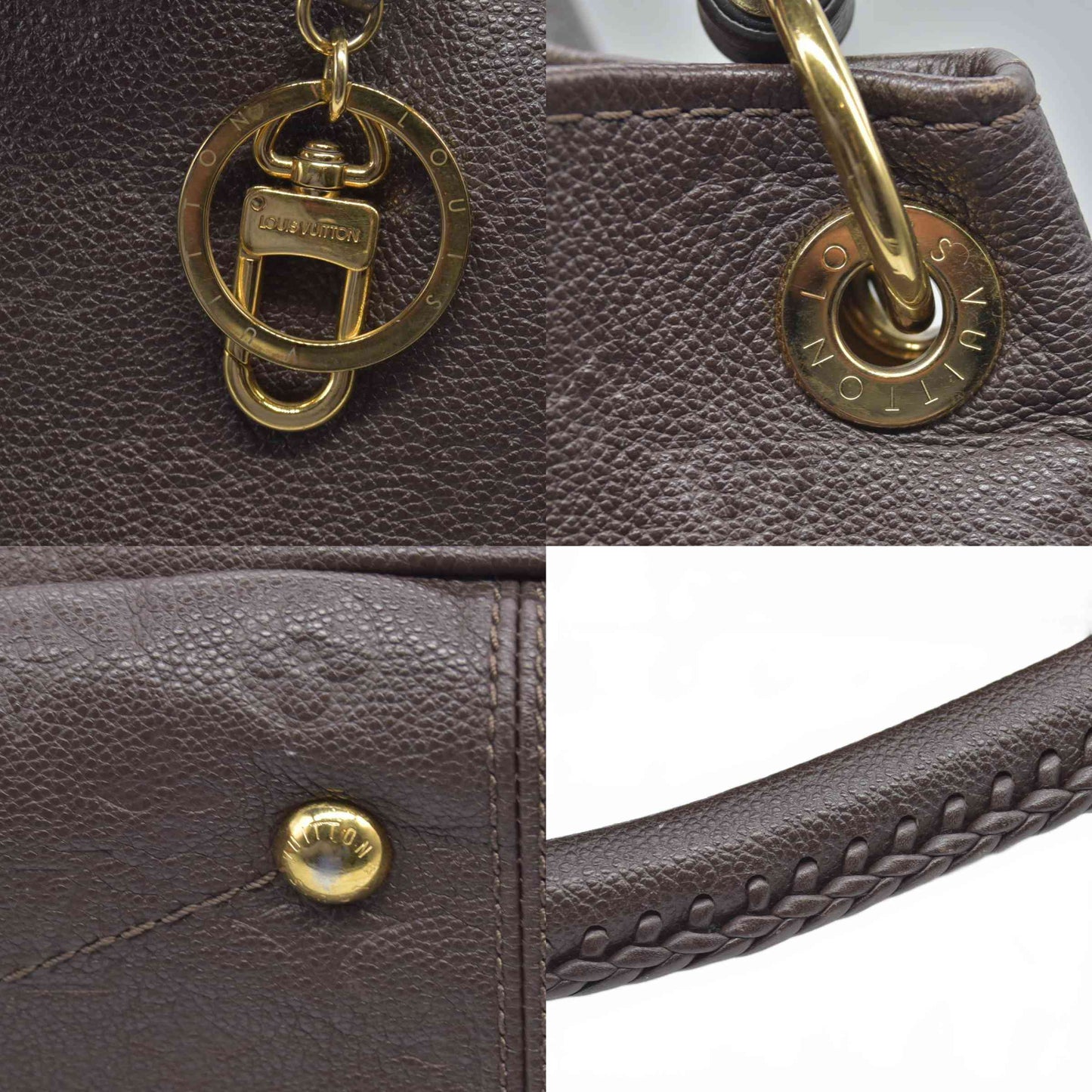 $3800 2015 Louis Vuitton Terre Monogram Empreinte Artsy MM CA0145