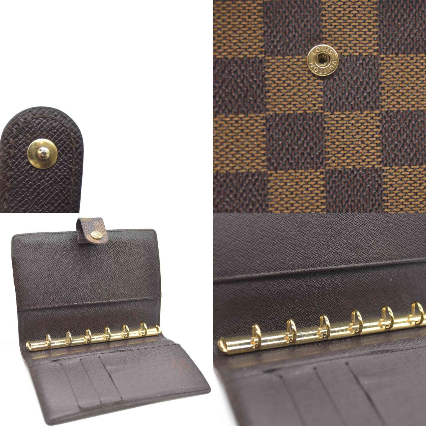 Louis Vuitton Damier Agenda PM Notebook Cover Brown CA0978