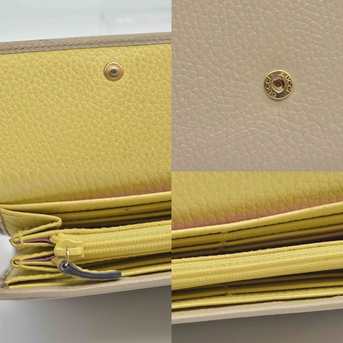 GUCCI GG Marmont Leather Bifold Long Wallet