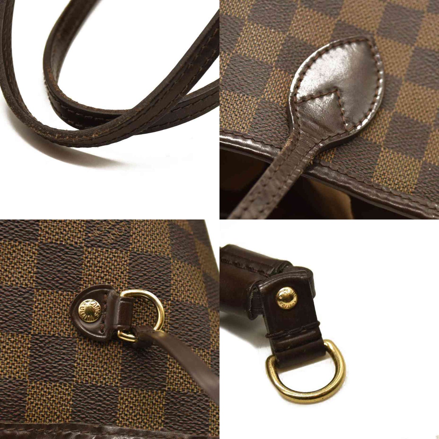 LOUIS VUITTON Damier Ebene Neverfull MM Inner Pocket Peeling