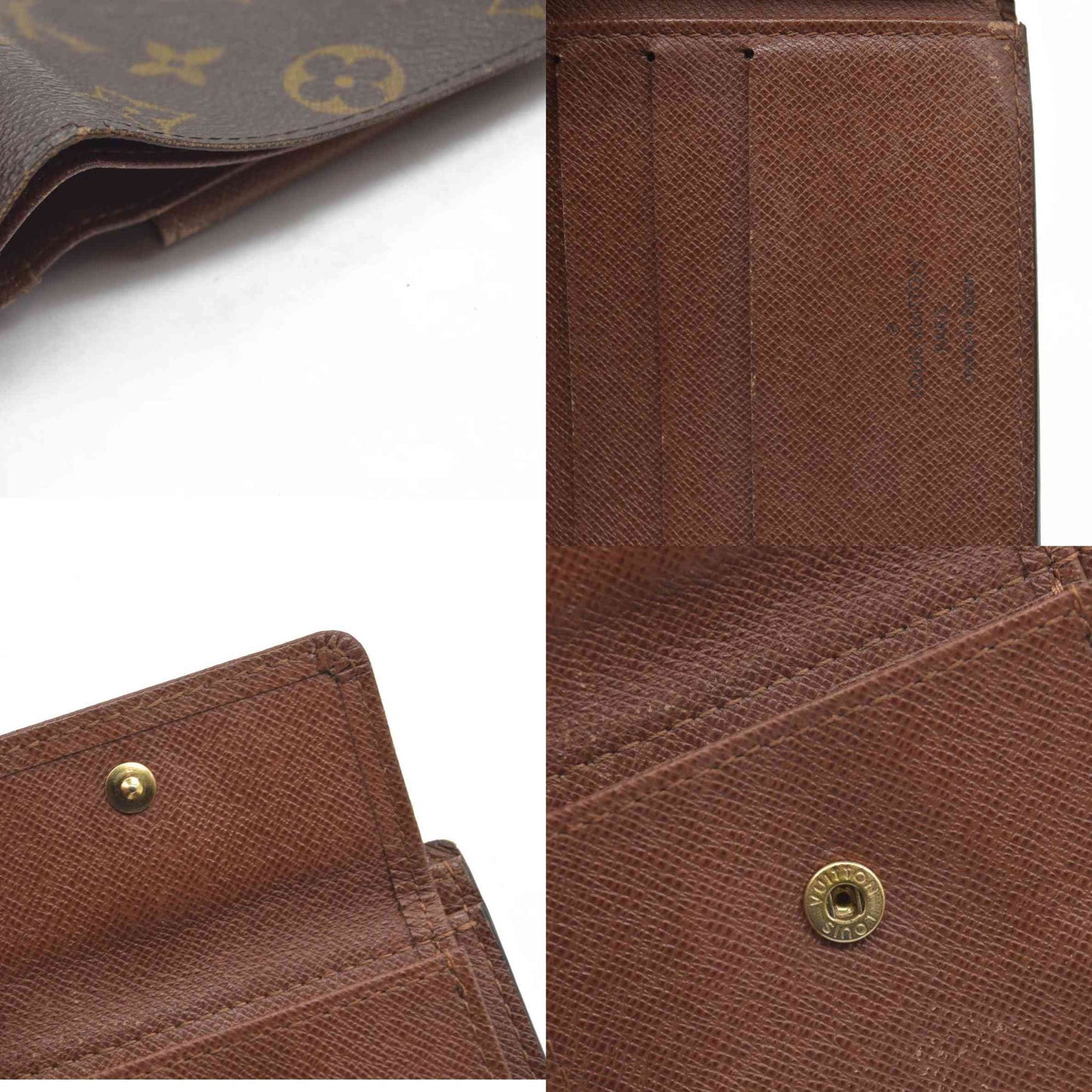 $545 Louis Vuitton Monogram Bifold Marco Wallet CA0035 CONSIGNMENT 2005