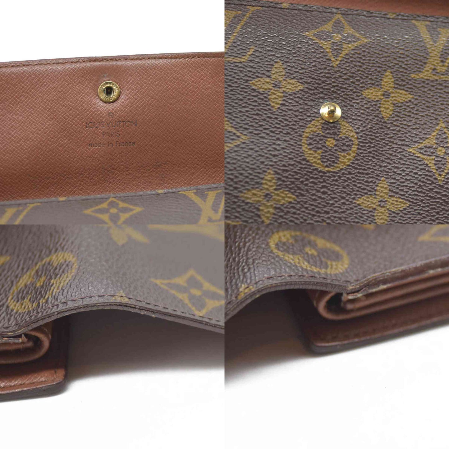 AUCTION $725 Louis Vuitton Monogram Porte Tresor International Trifold Long Wallet TH0956