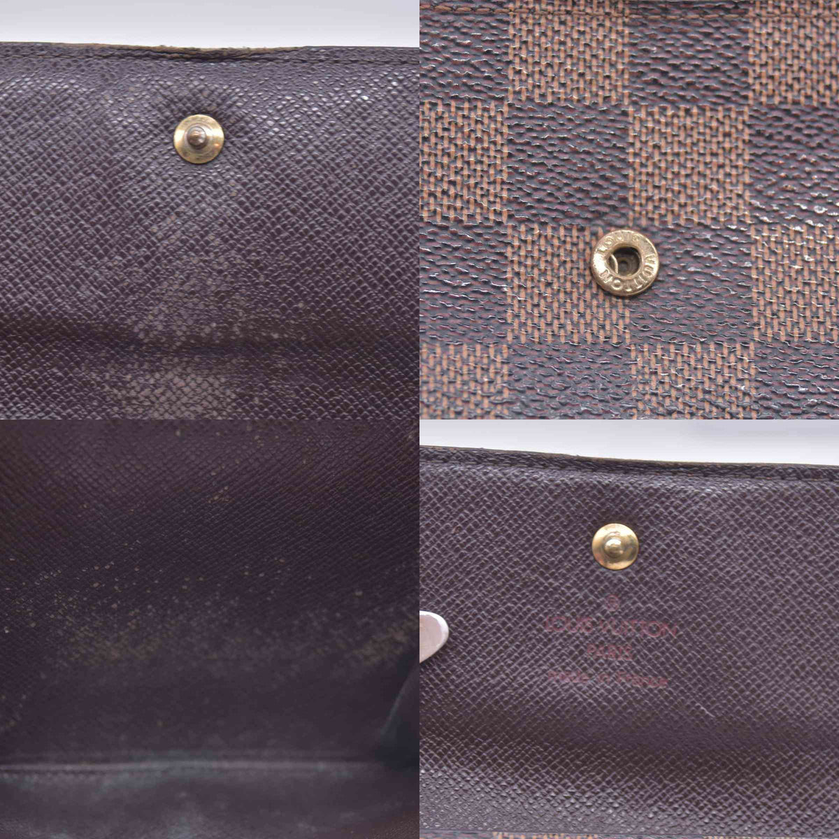 $630 Louis Vuitton Damier Ebene Elise Wallet CONSIGNMENT 10020928